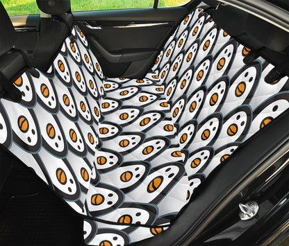 Cute Penguin Face Pattern Print Pet Car Back Seat Cover
