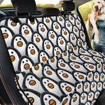 Cute Penguin Face Pattern Print Pet Car Back Seat Cover