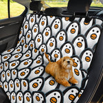 Cute Penguin Face Pattern Print Pet Car Back Seat Cover