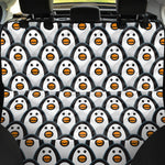 Cute Penguin Face Pattern Print Pet Car Back Seat Cover