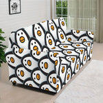 Cute Penguin Face Pattern Print Sofa Cover