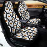 Cute Penguin Face Pattern Print Universal Fit Car Seat Covers
