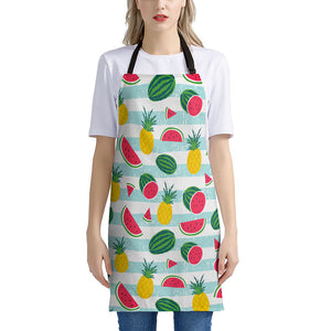 Cute Pineapple Watermelon Pattern Print Apron