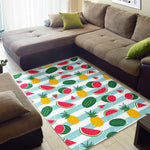 Cute Pineapple Watermelon Pattern Print Area Rug GearFrost