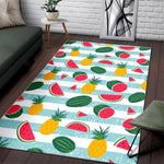 Cute Pineapple Watermelon Pattern Print Area Rug GearFrost