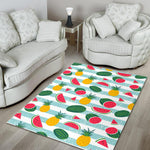 Cute Pineapple Watermelon Pattern Print Area Rug GearFrost