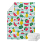Cute Pineapple Watermelon Pattern Print Blanket