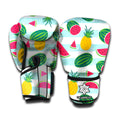 Cute Pineapple Watermelon Pattern Print Boxing Gloves