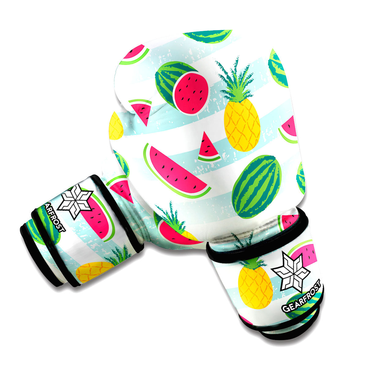 Cute Pineapple Watermelon Pattern Print Boxing Gloves
