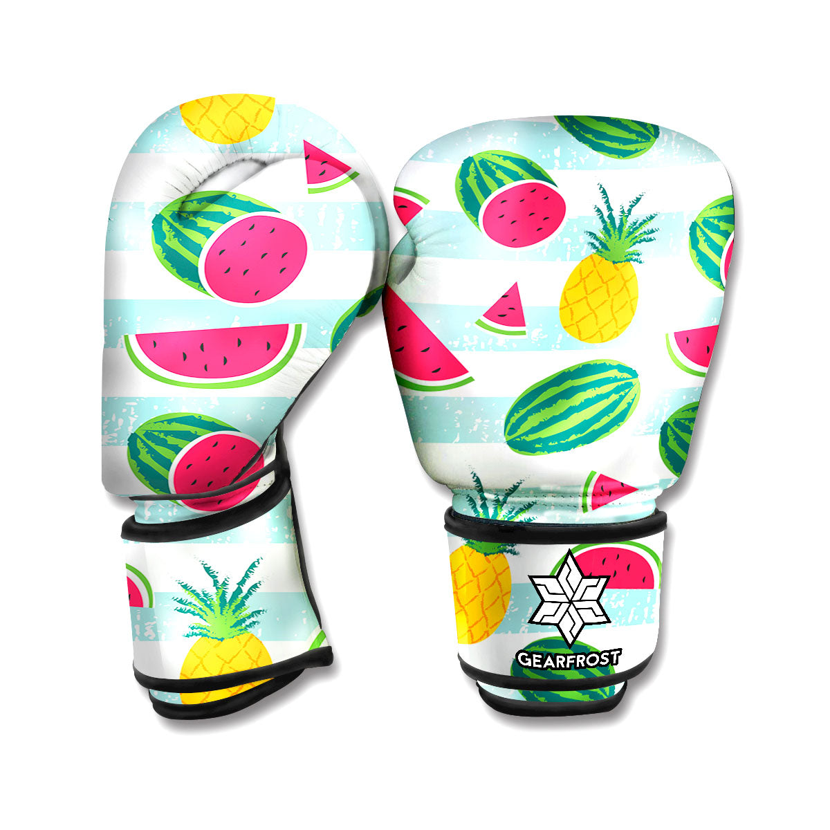 Cute Pineapple Watermelon Pattern Print Boxing Gloves