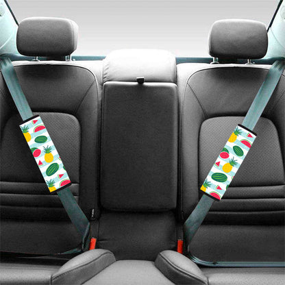 Cute Pineapple Watermelon Pattern Print Car Seat Belt Covers