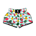Cute Pineapple Watermelon Pattern Print Muay Thai Boxing Shorts