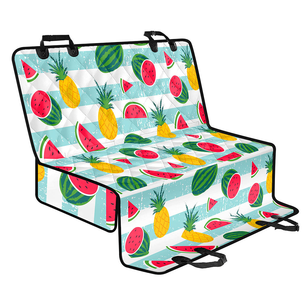 Cute Pineapple Watermelon Pattern Print Pet Car Back Seat Cover