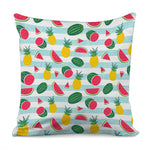 Cute Pineapple Watermelon Pattern Print Pillow Cover