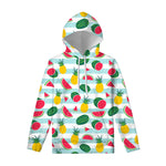 Cute Pineapple Watermelon Pattern Print Pullover Hoodie