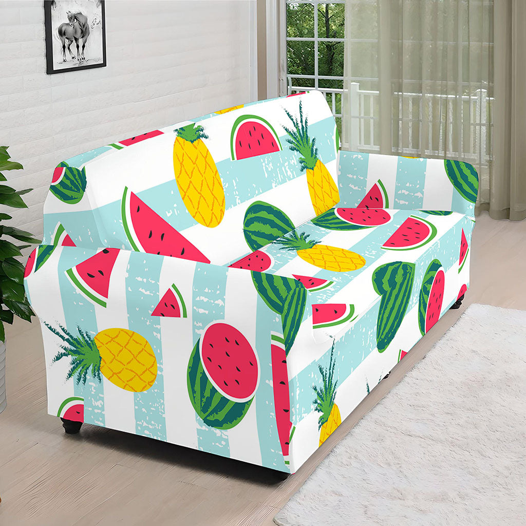 Cute Pineapple Watermelon Pattern Print Sofa Cover