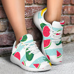 Cute Pineapple Watermelon Pattern Print Sport Shoes GearFrost