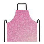 Cute Pink Breast Cancer Pattern Print Apron
