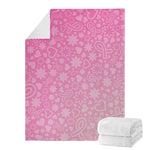 Cute Pink Breast Cancer Pattern Print Blanket