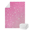 Cute Pink Breast Cancer Pattern Print Blanket