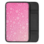 Cute Pink Breast Cancer Pattern Print Car Center Console Cover