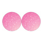 Cute Pink Breast Cancer Pattern Print Car Coasters
