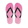 Cute Pink Breast Cancer Pattern Print Flip Flops