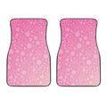 Cute Pink Breast Cancer Pattern Print Front Car Floor Mats