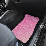 Cute Pink Breast Cancer Pattern Print Front Car Floor Mats