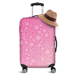 Cute Pink Breast Cancer Pattern Print Luggage Cover