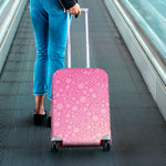 Cute Pink Breast Cancer Pattern Print Luggage Cover