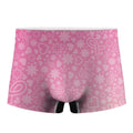 Cute Pink Breast Cancer Pattern Print Men's Boxer Briefs