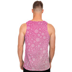 Cute Pink Breast Cancer Pattern Print Men's Tank Top
