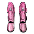 Cute Pink Breast Cancer Pattern Print Muay Thai Shin Guards