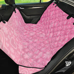 Cute Pink Breast Cancer Pattern Print Pet Car Back Seat Cover