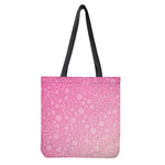 Cute Pink Breast Cancer Pattern Print Tote Bag