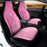 Cute Pink Breast Cancer Pattern Print Universal Fit Car Seat Covers