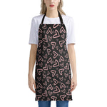 Cute Pink Heart Pattern Print Apron