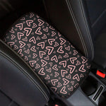 Cute Pink Heart Pattern Print Car Center Console Cover