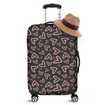 Cute Pink Heart Pattern Print Luggage Cover