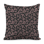 Cute Pink Heart Pattern Print Pillow Cover