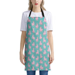 Cute Pink Llama Pattern Print Apron