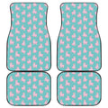 Cute Pink Llama Pattern Print Front and Back Car Floor Mats