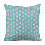 Cute Pink Llama Pattern Print Pillow Cover
