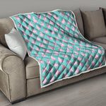 Cute Pink Llama Pattern Print Quilt