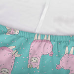 Cute Pink Llama Pattern Print Sofa Cover
