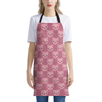 Cute Pink Pig Pattern Print Apron