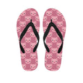 Cute Pink Pig Pattern Print Flip Flops