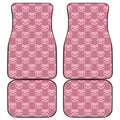 Cute Pink Pig Pattern Print Front and Back Car Floor Mats