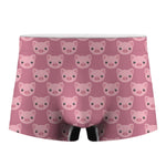 Cute Pink Pig Pattern Print Men's Boxer Briefs
